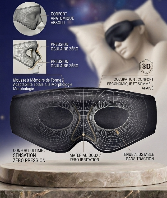 LUNORA – Masque de sommeil